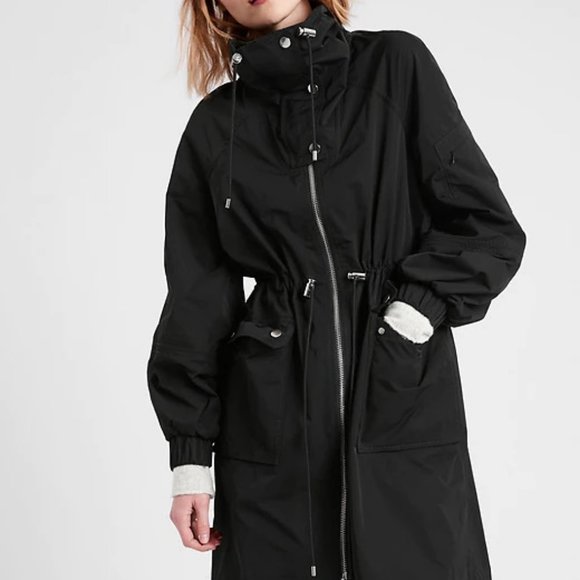 Banana Republic Jackets & Blazers - Banana Republic Funnel-Neck Rain Anorak Jacket L
